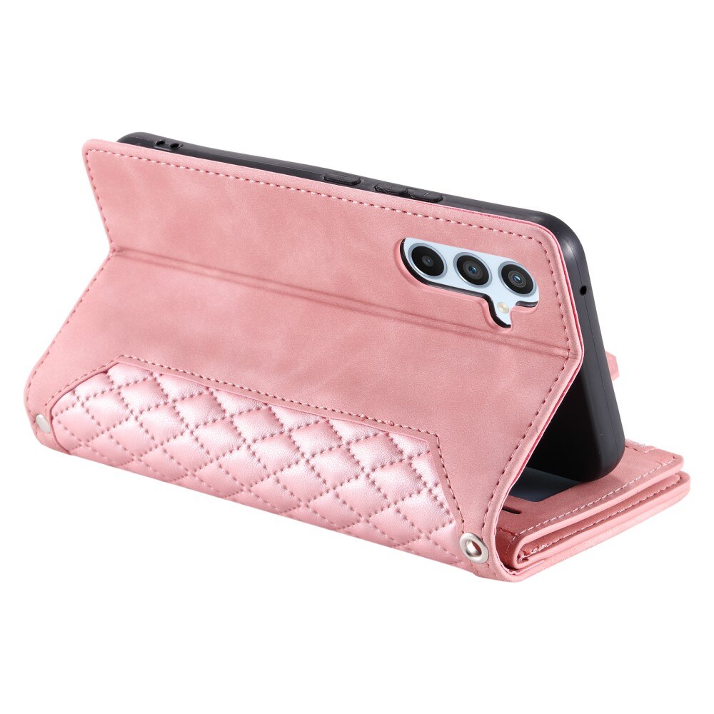 Pung Taske Samsung Galaxy A54 Quilted Lyserød