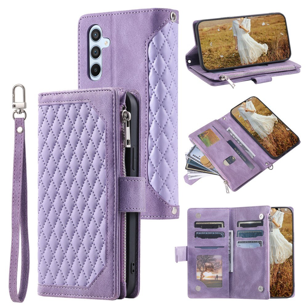 Pung Taske Samsung Galaxy A54 Quilted Lilla