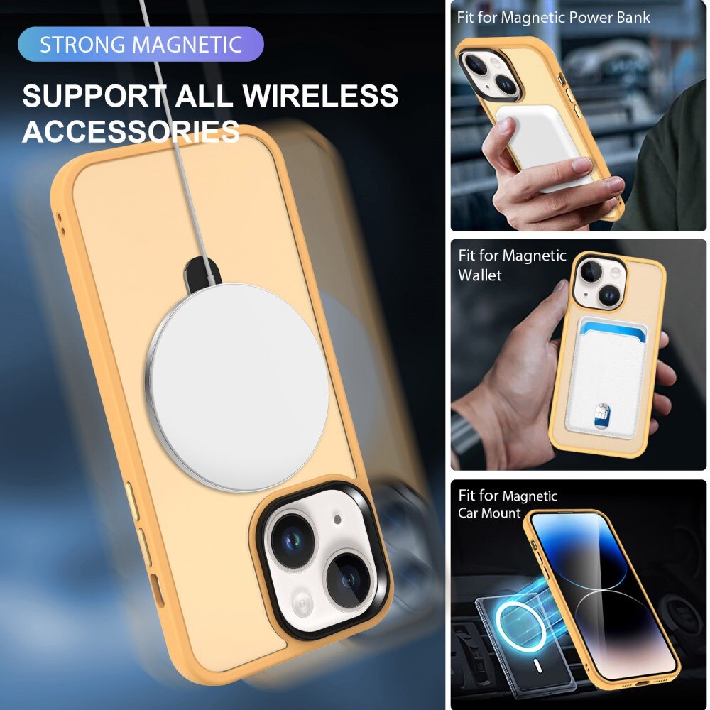 Hybridcover MagSafe Ring iPhone 13 Orange