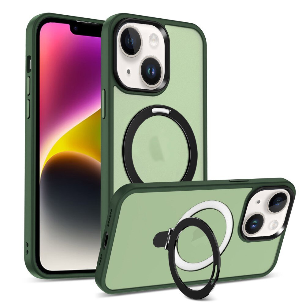 Hybridcover MagSafe Ring iPhone 13 Grøn