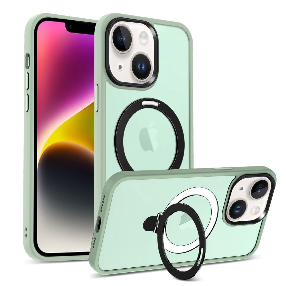 Hybridcover Magnetic Ring iPhone 13 Grøn