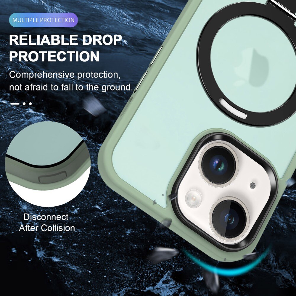 Hybridcover Magnetic Ring iPhone 13 Grøn