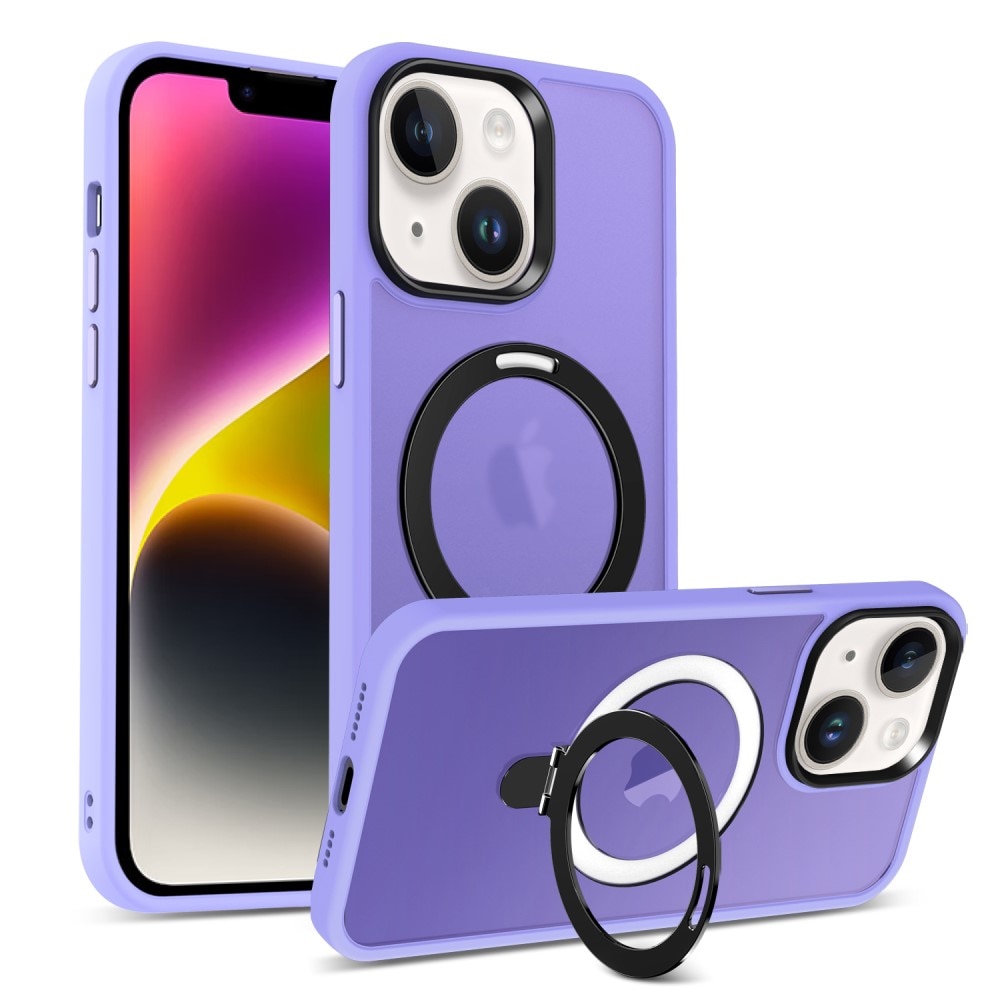 Hybridcover MagSafe Ring iPhone 13 Lilla