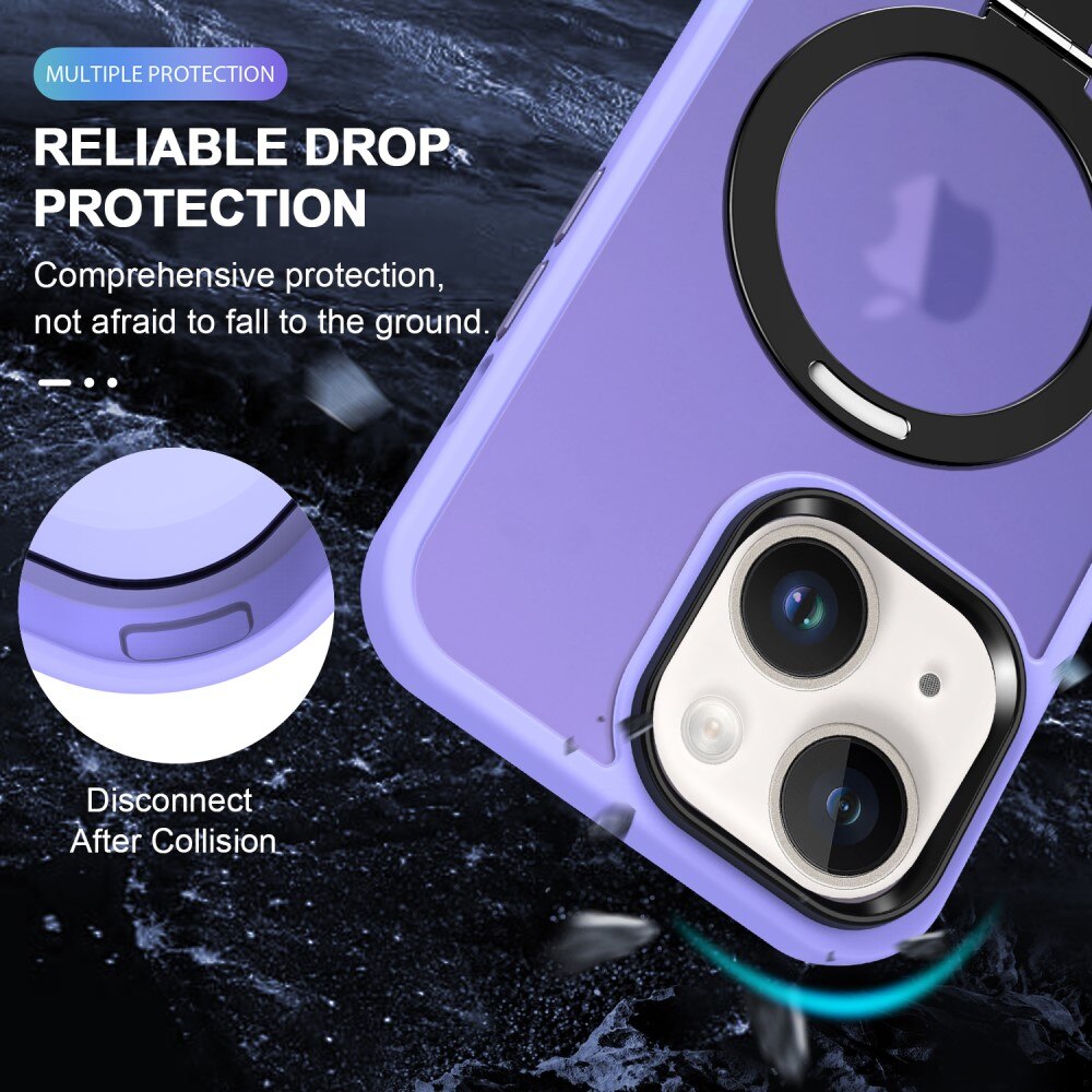 Hybridcover MagSafe Ring iPhone 13 Lilla
