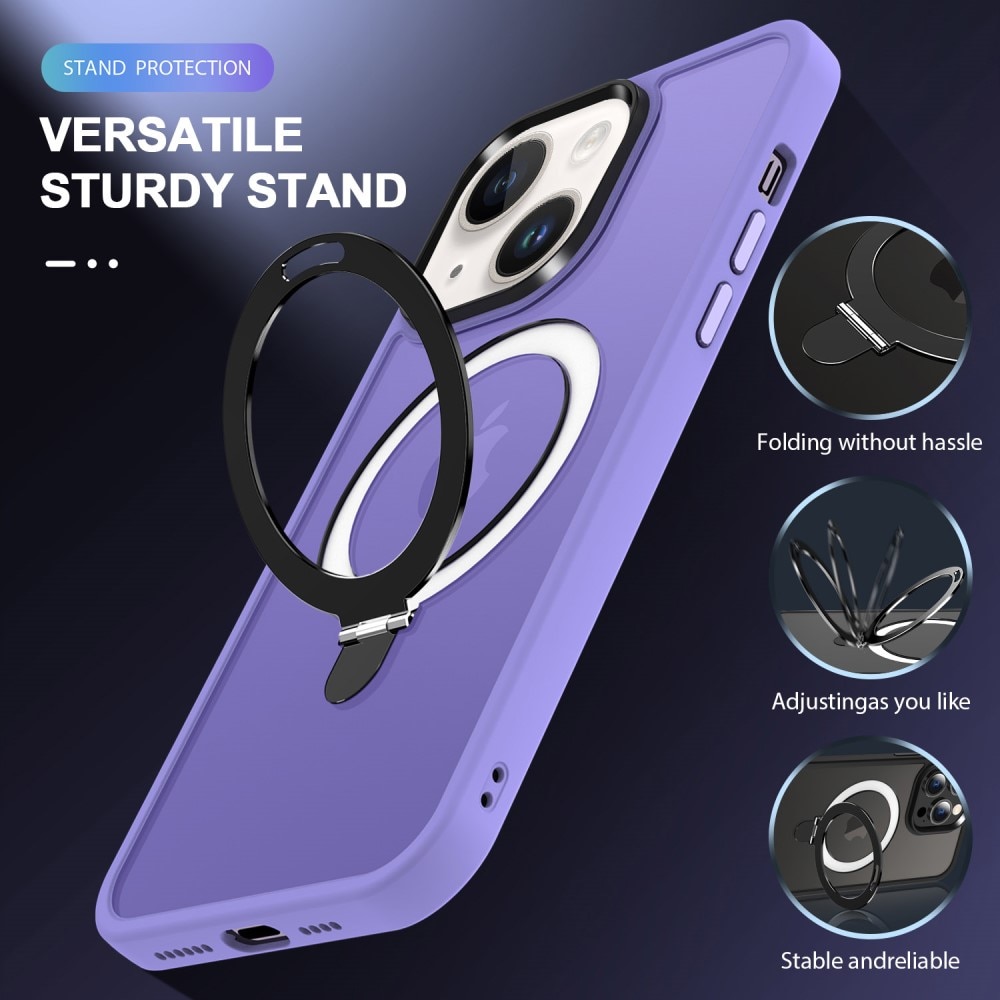 Hybridcover MagSafe Ring iPhone 13 Lilla