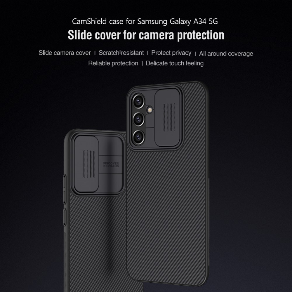CamShield Cover Samsung Galaxy A34 sort