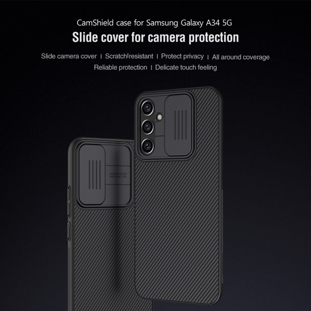 CamShield Cover Samsung Galaxy A34 Sort