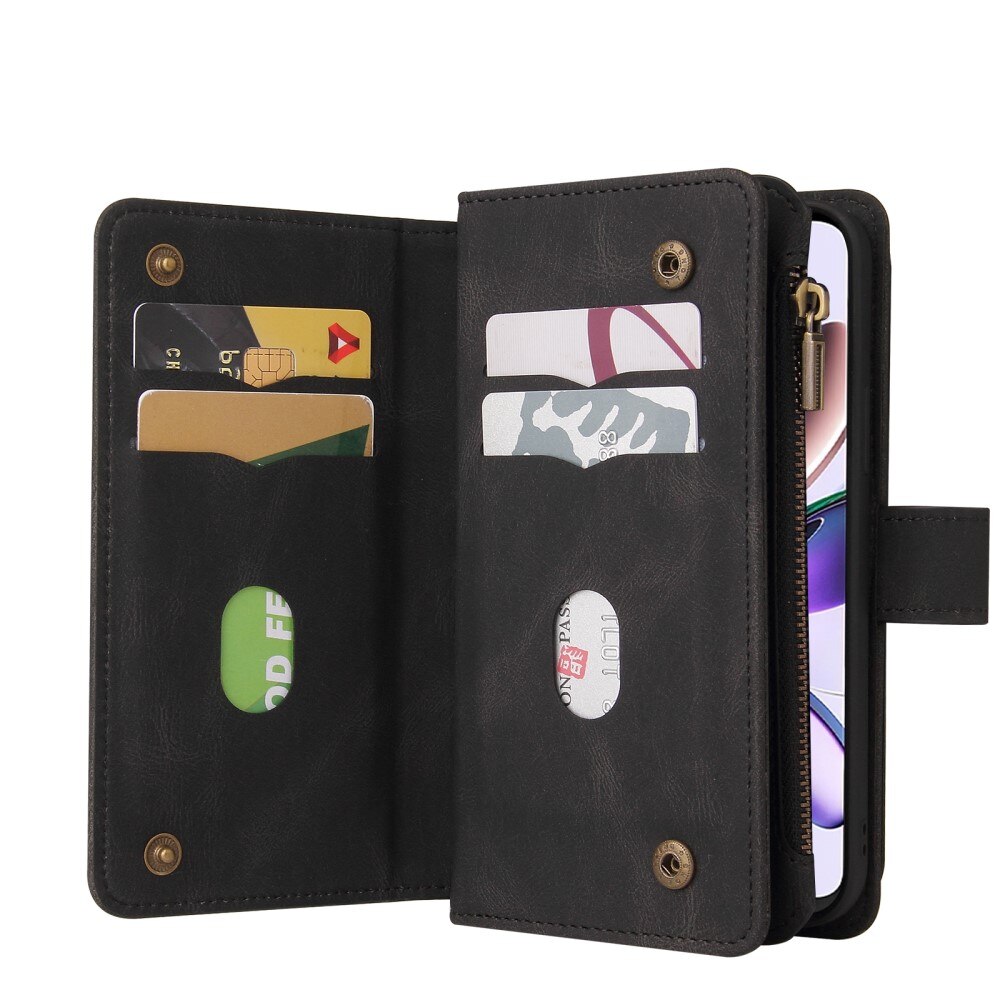 Leather Multi-Wallet Motorola Moto G53 sort