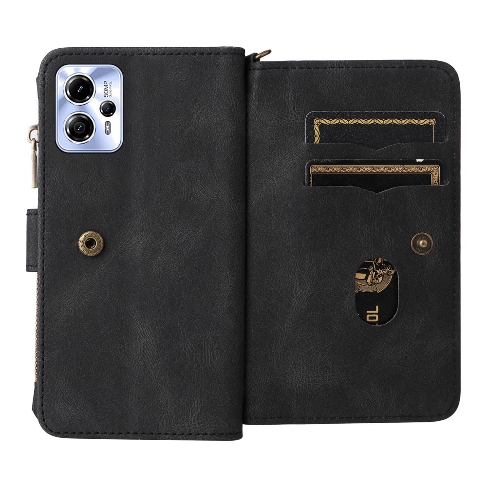 Leather Multi-Wallet Motorola Moto G13 sort
