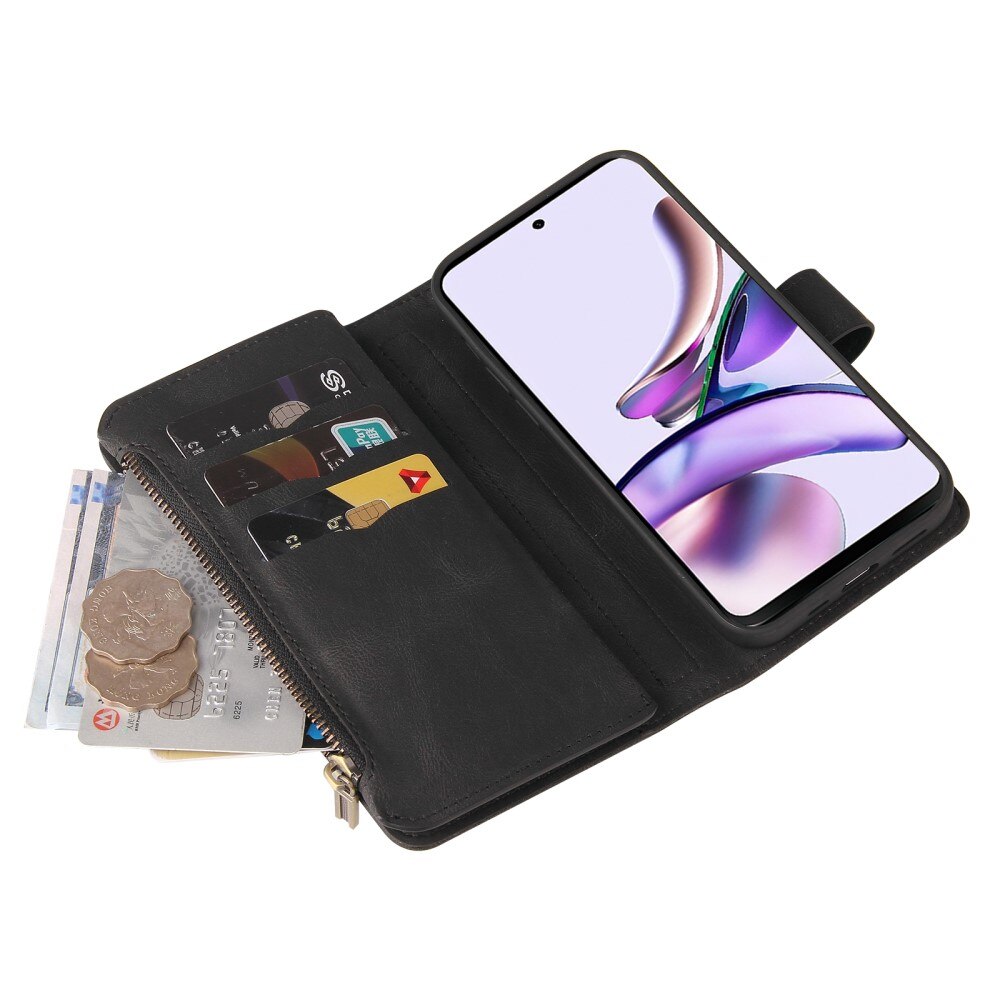 Leather Multi-Wallet Motorola Moto G13 sort