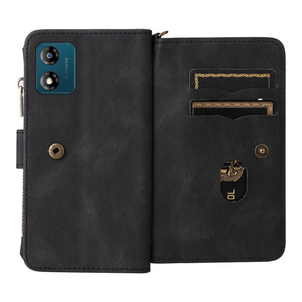 Leather Multi-Wallet Motorola Moto E13 sort