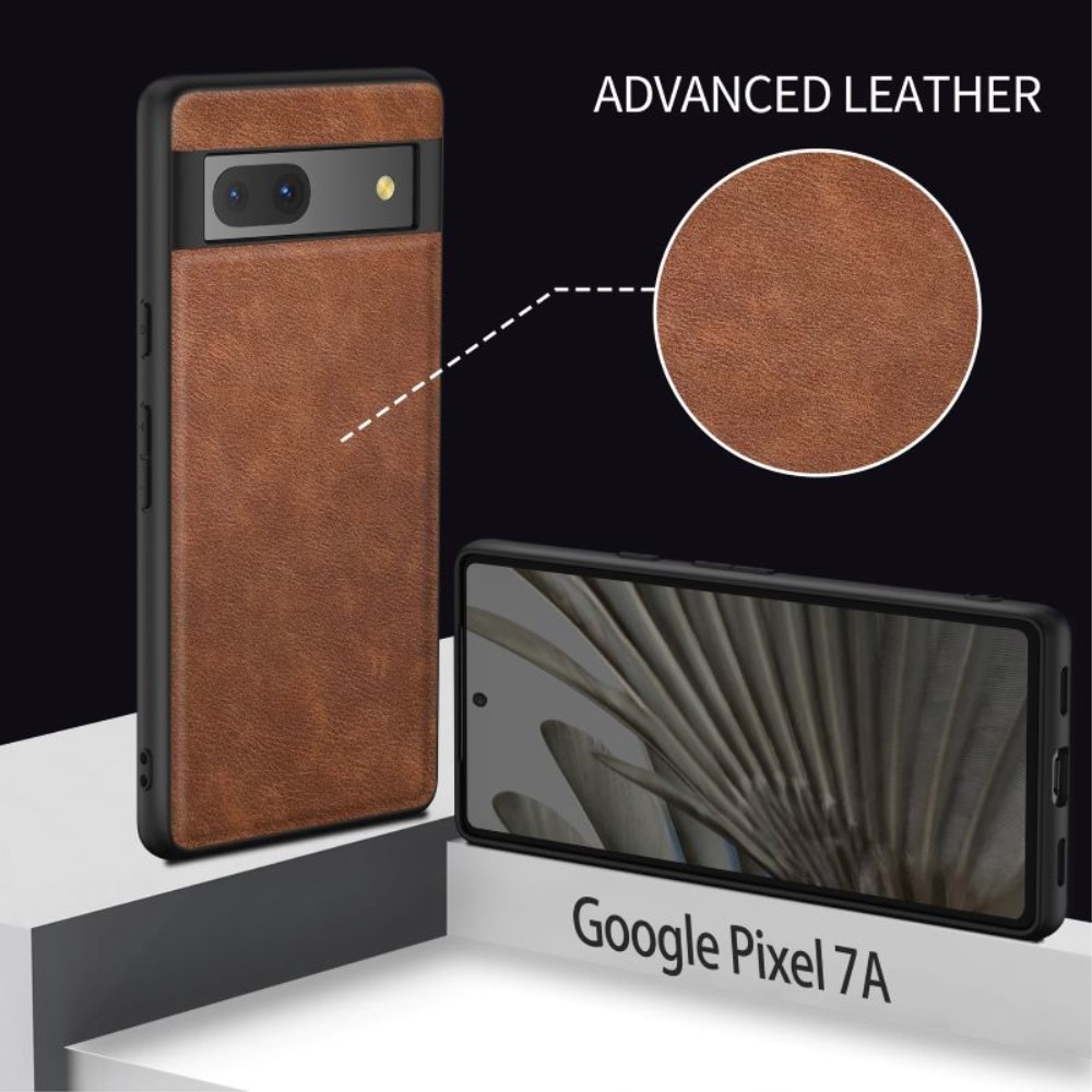 Lædercover Google Pixel 7a brun