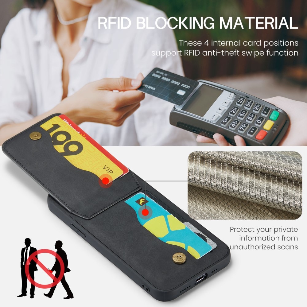Multi-slot RFID blocking Cover iPhone 12/12 Pro sort