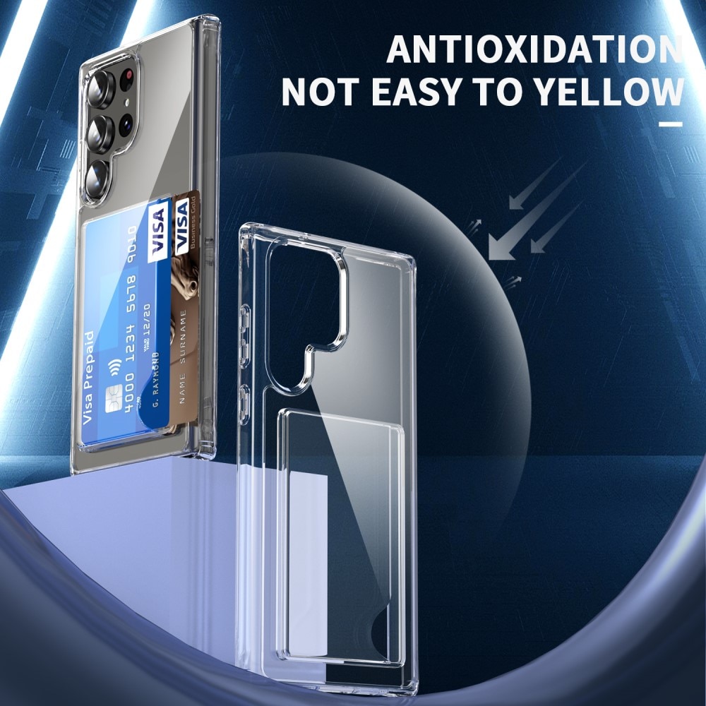 Hybridcover Kortholder Samsung Galaxy S23 Ultra gennemsigtig