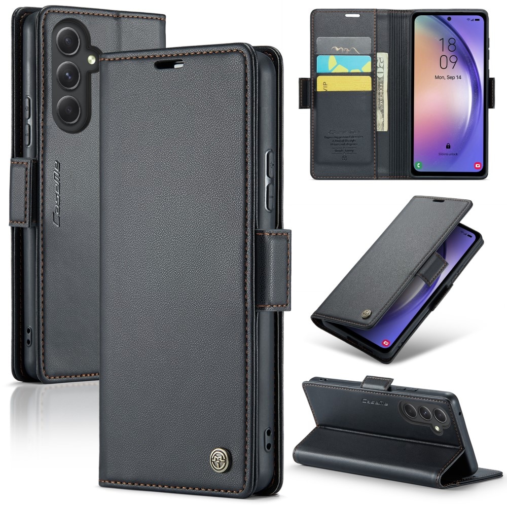RFID blocking Slim Pung Etui Samsung Galaxy A54 Sort