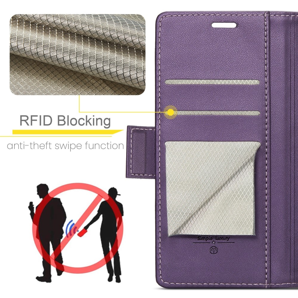 RFID blocking Slim Pung Etui Samsung Galaxy A54 lila