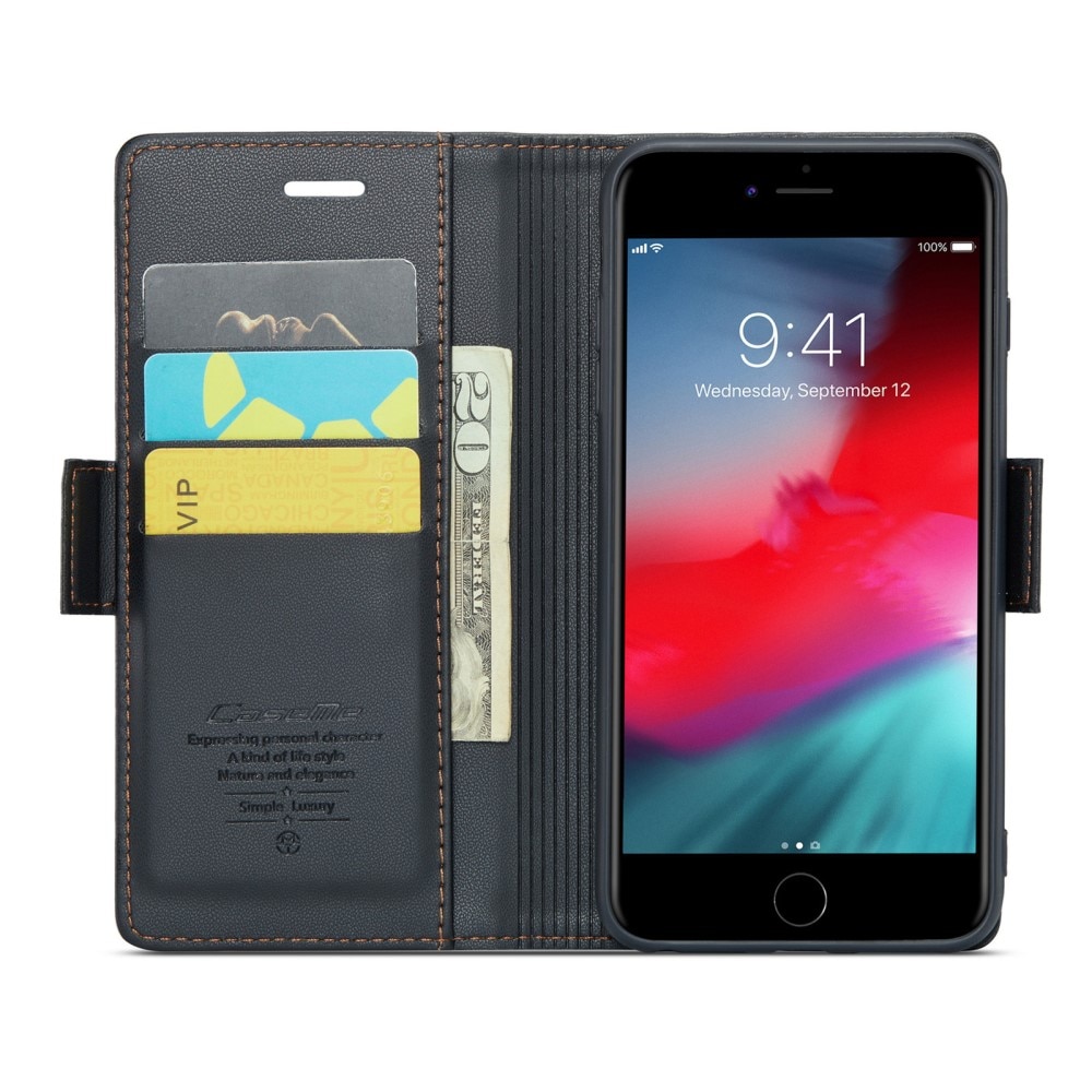 RFID blocking Slim Pung Etui iPhone 7 Plus/8 Plus sort