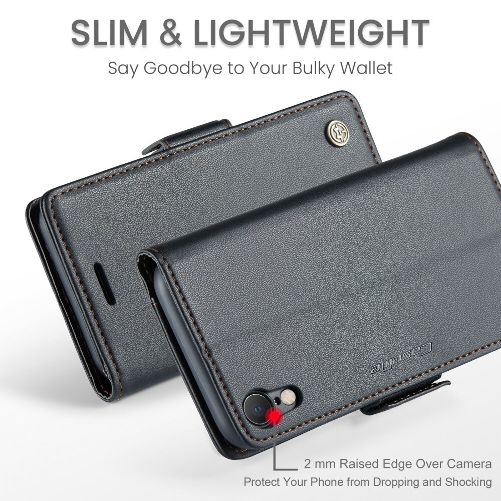 RFID blocking Slim Pung Etui iPhone Xr Sort