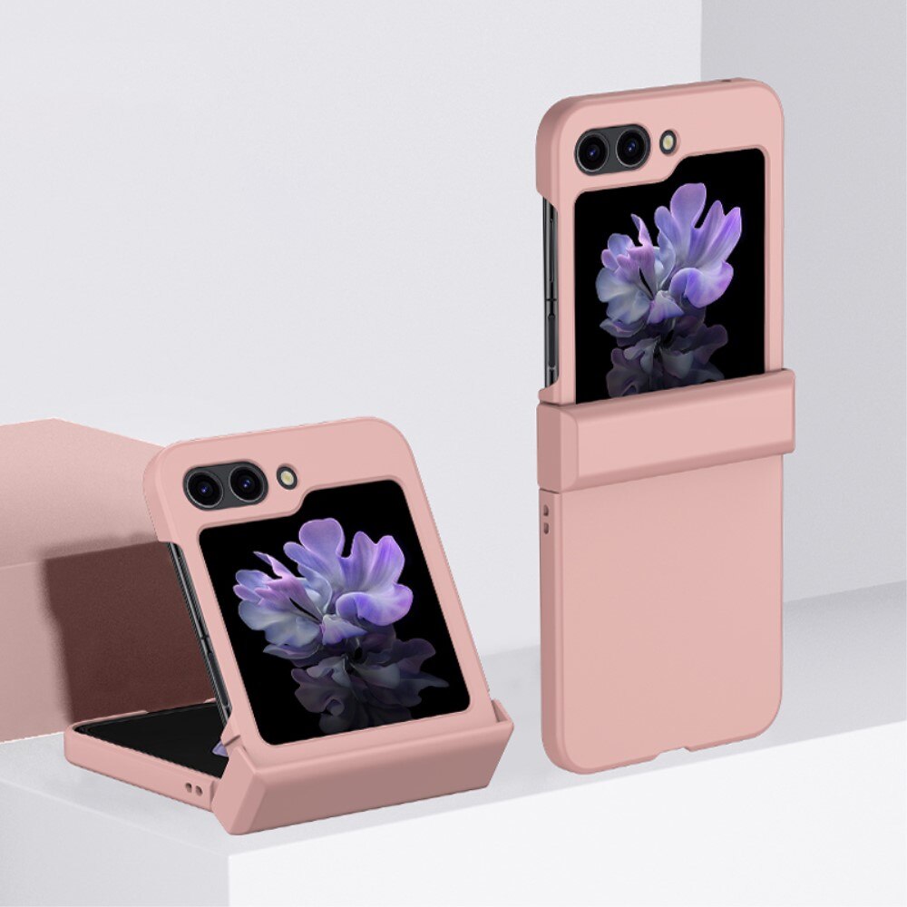 Hard Case Rubberized Hinge Protection Samsung Galaxy Z Flip 5 lyserød