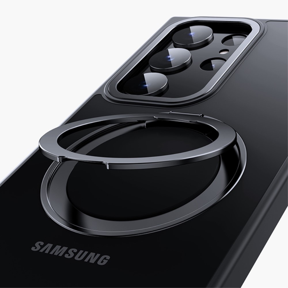 Hybridcover MagSafe Ring Kickstand Samsung Galaxy S23 Ultra sort