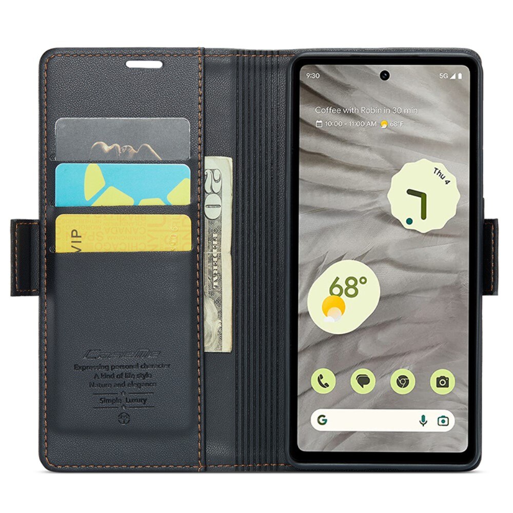 RFID blocking Slim Pung Etui Google Pixel 7a sort