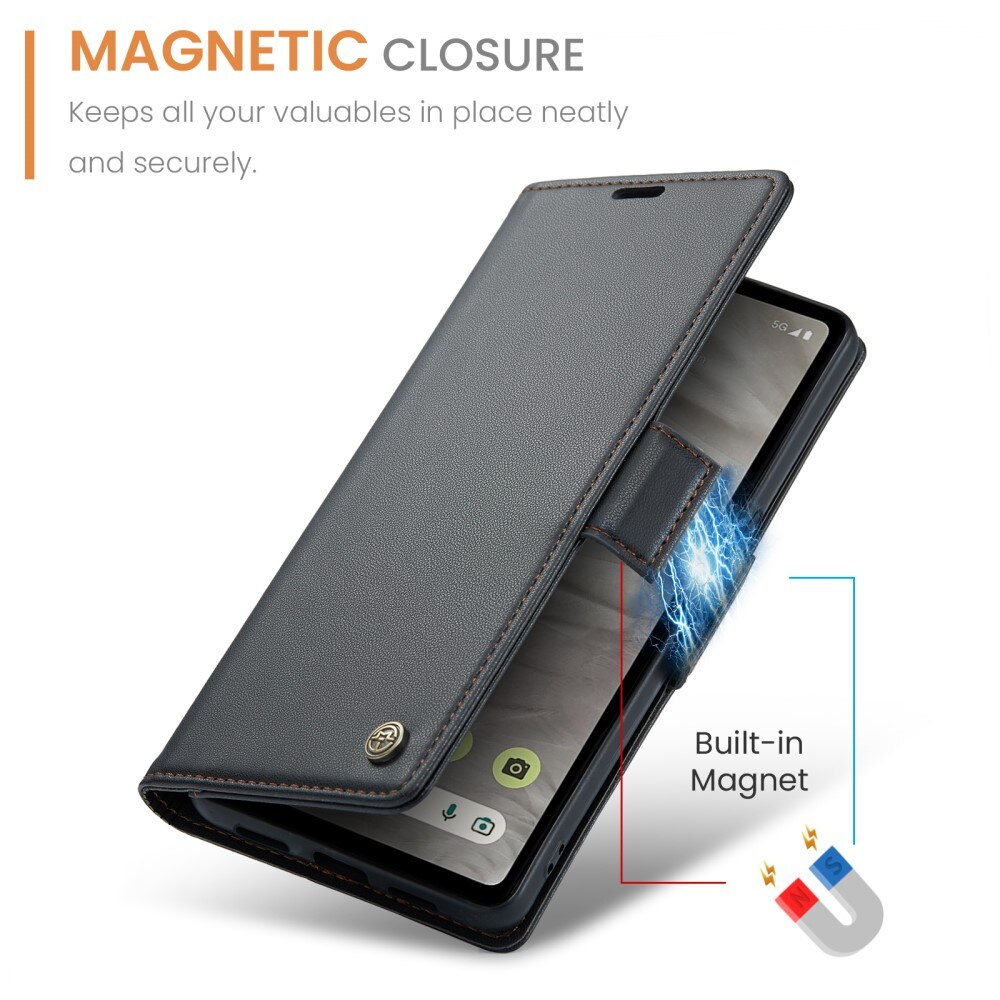 RFID blocking Slim Pung Etui Google Pixel 7a Sort
