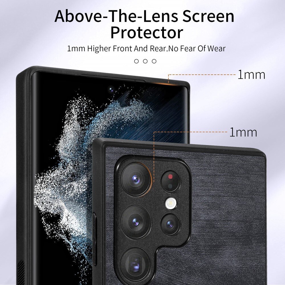 Tegnebog Cover med Finger Ring Samsung Galaxy S23 Ultra sort