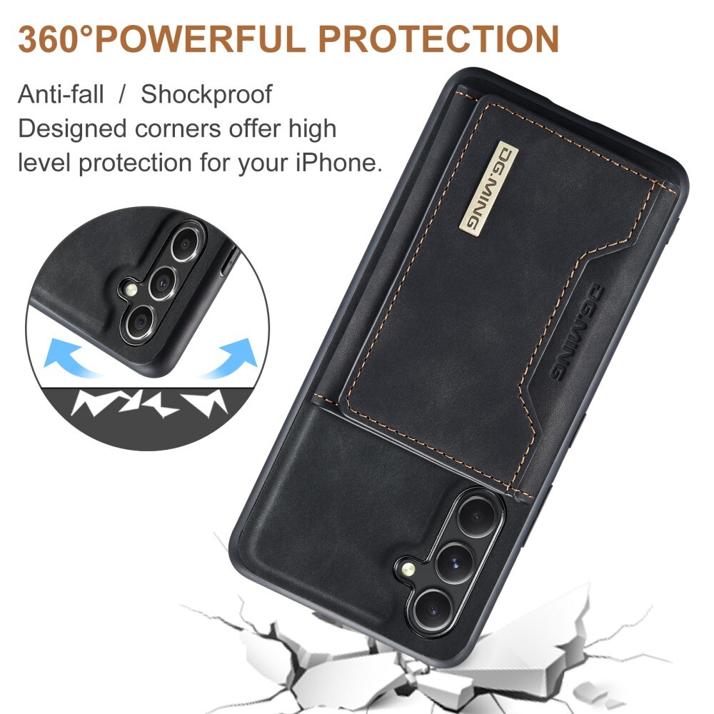 Magnetic Card Slot Case Samsung Galaxy A14 Sort
