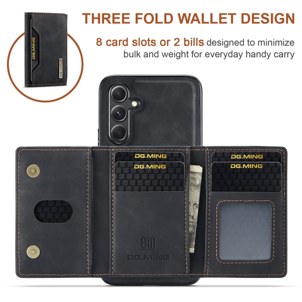 Magnetic Card Slot Case Samsung Galaxy A54 Sort