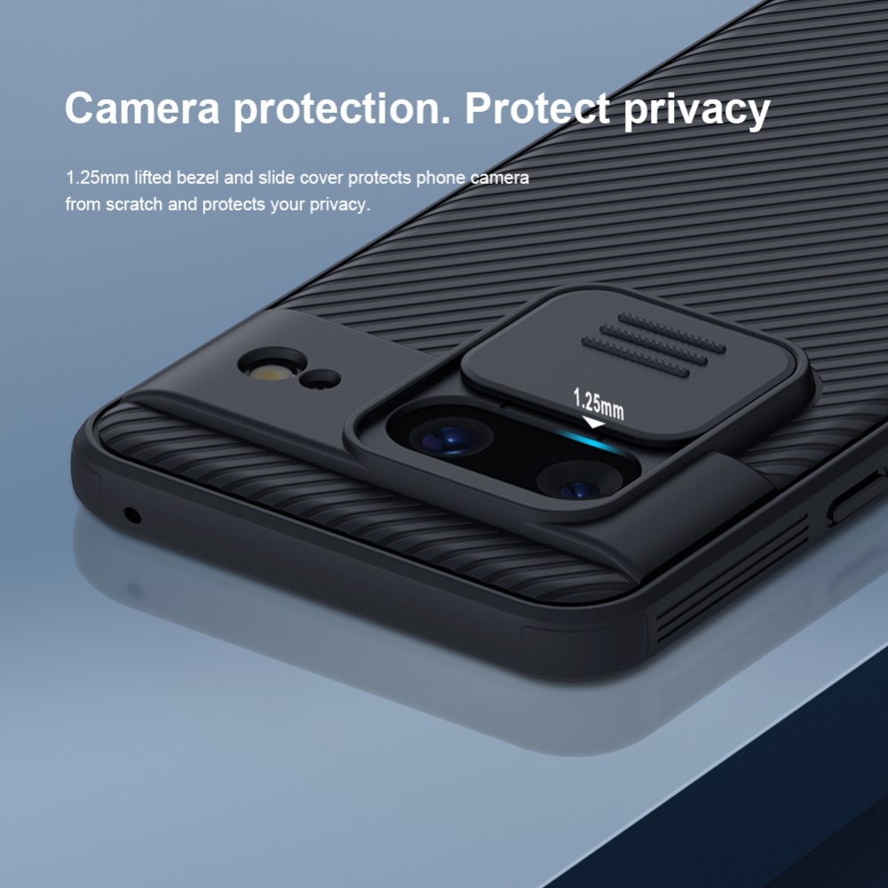 Google Pixel 8 Sett med CamShield Cover og skærmbeskyttelse