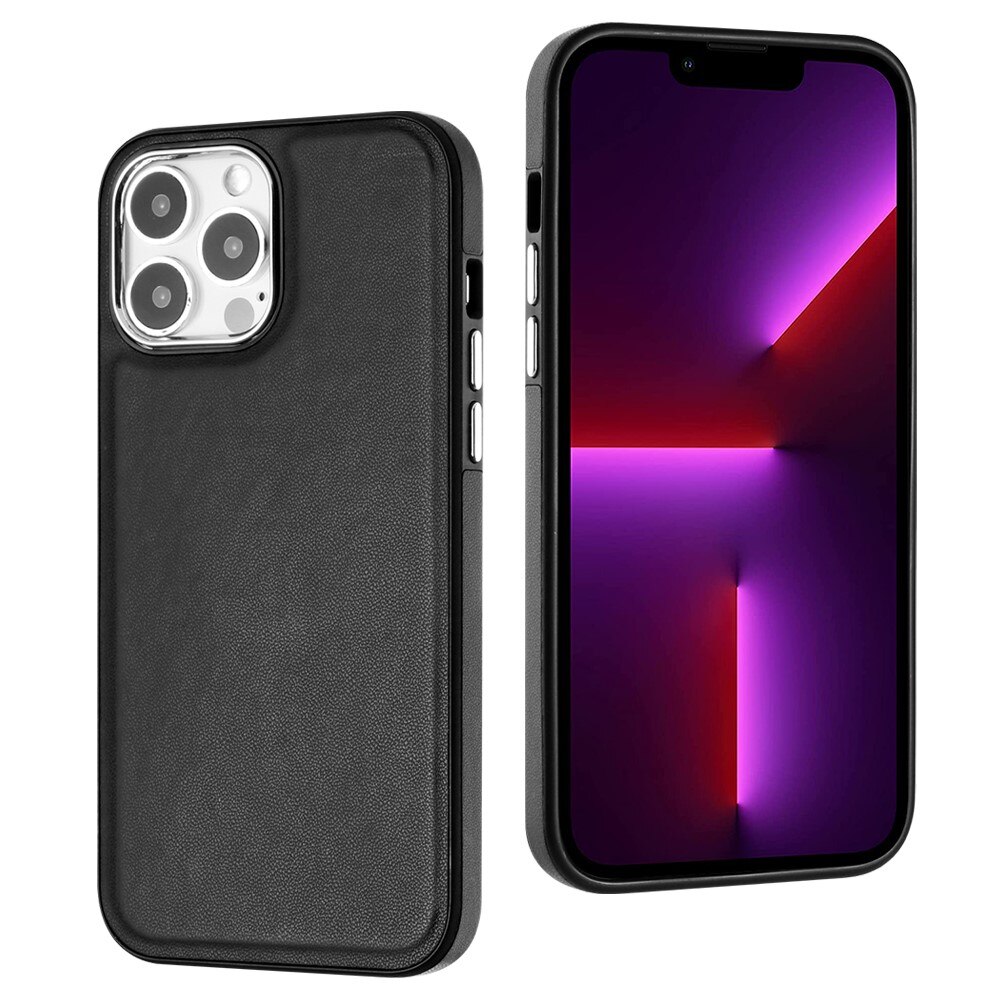 Lædercover iPhone 13 Pro sort