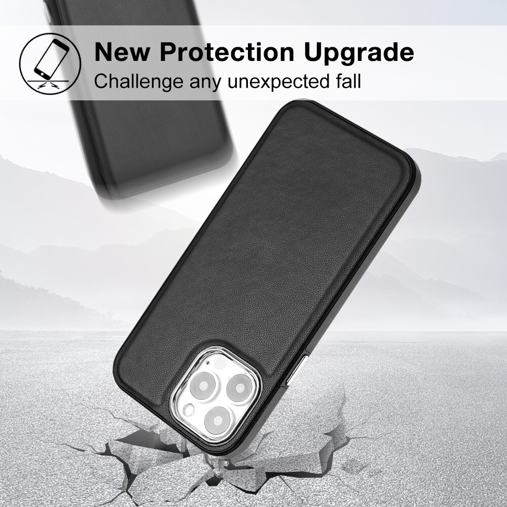 Lædercover iPhone 13 Pro sort