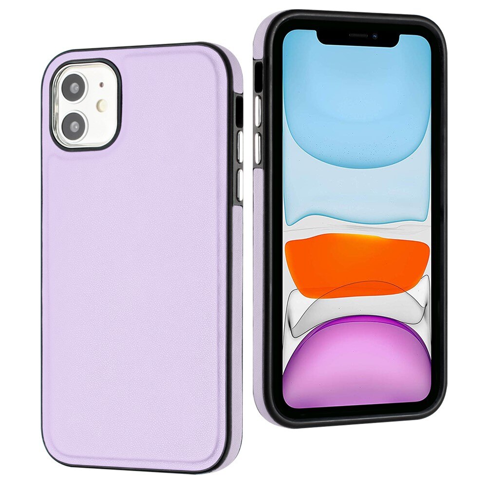 Lædercover iPhone 11 lila