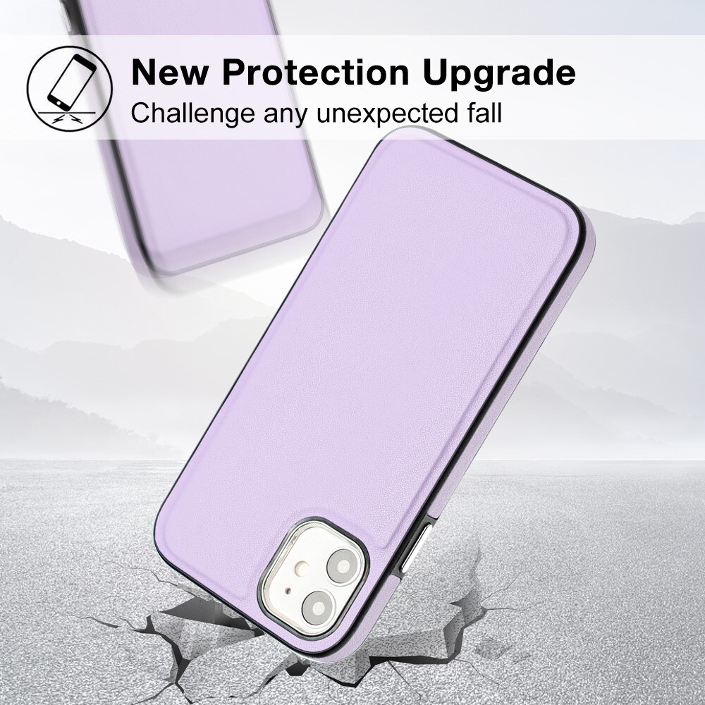 Lædercover iPhone 11 lila