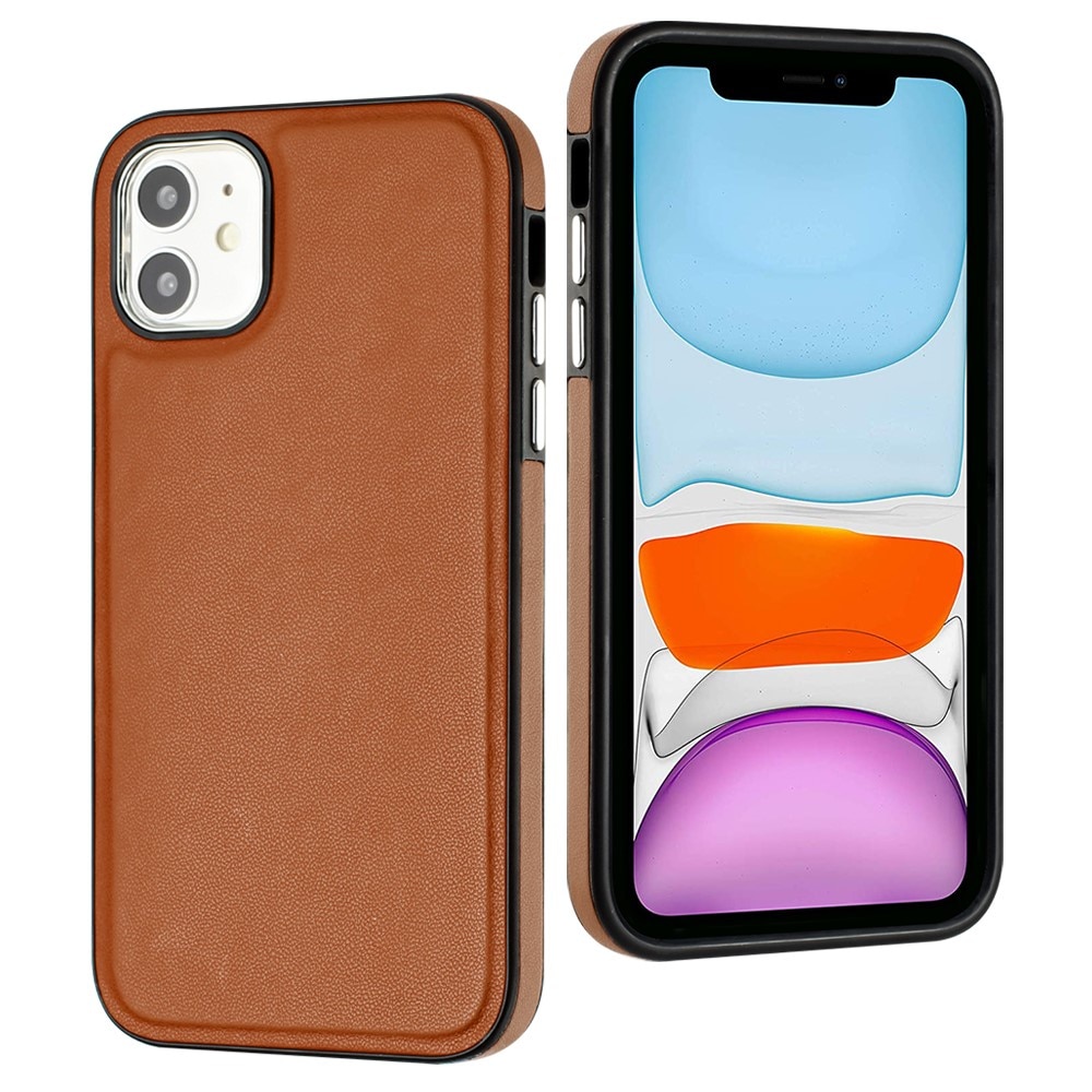 Lædercover iPhone 11 brun