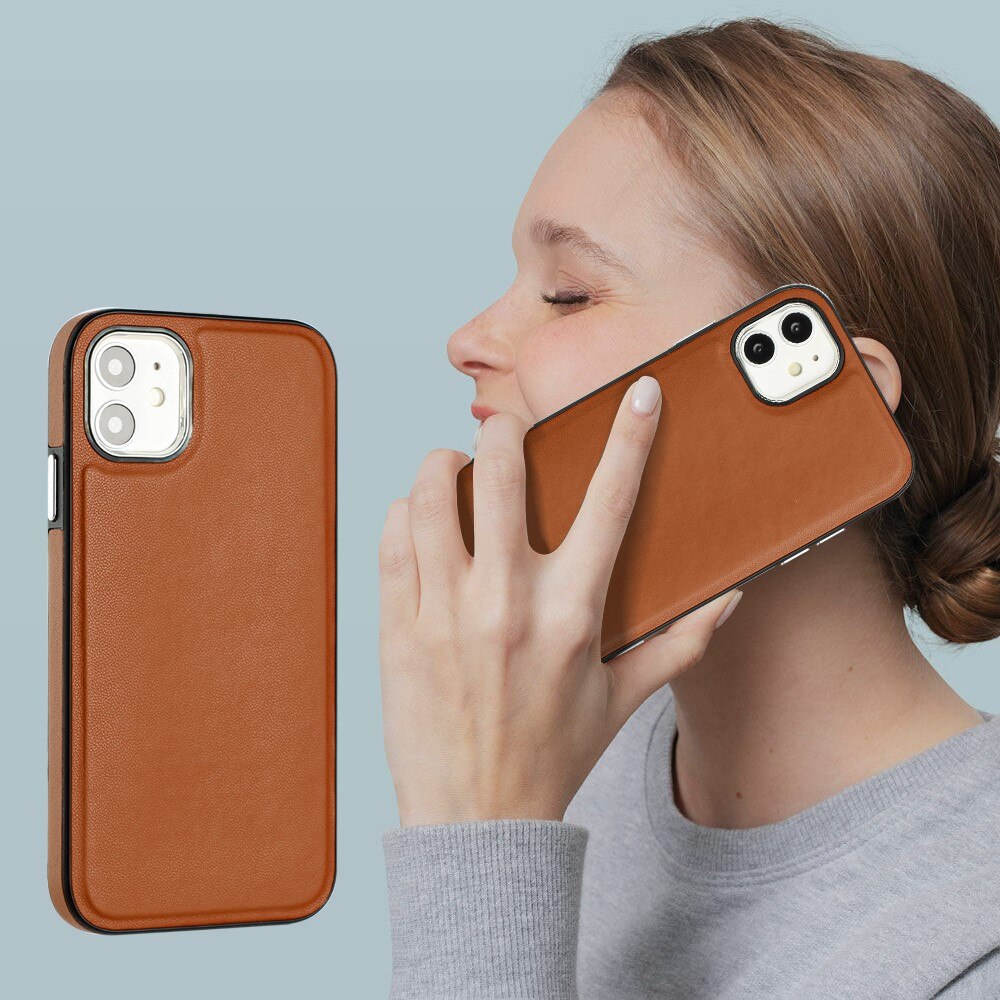 Lædercover iPhone 11 brun