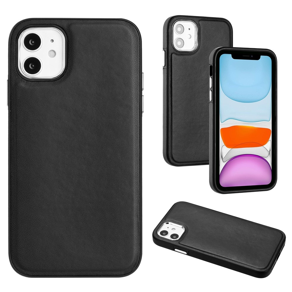 Lædercover iPhone 11 sort