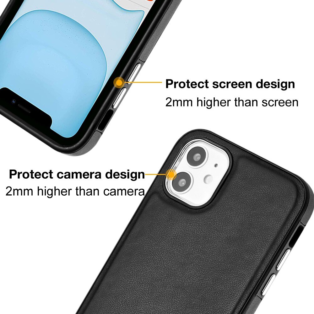 Lædercover iPhone 11 sort