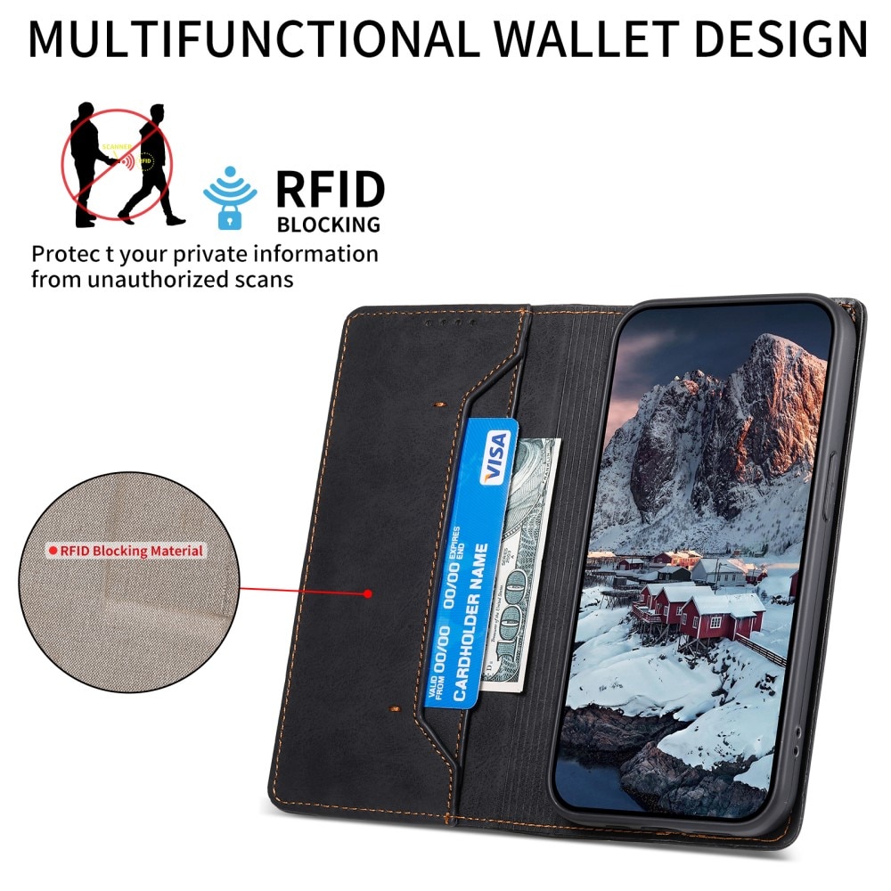 Google Pixel 8 Pro Slim Mobiltaske RFID sort