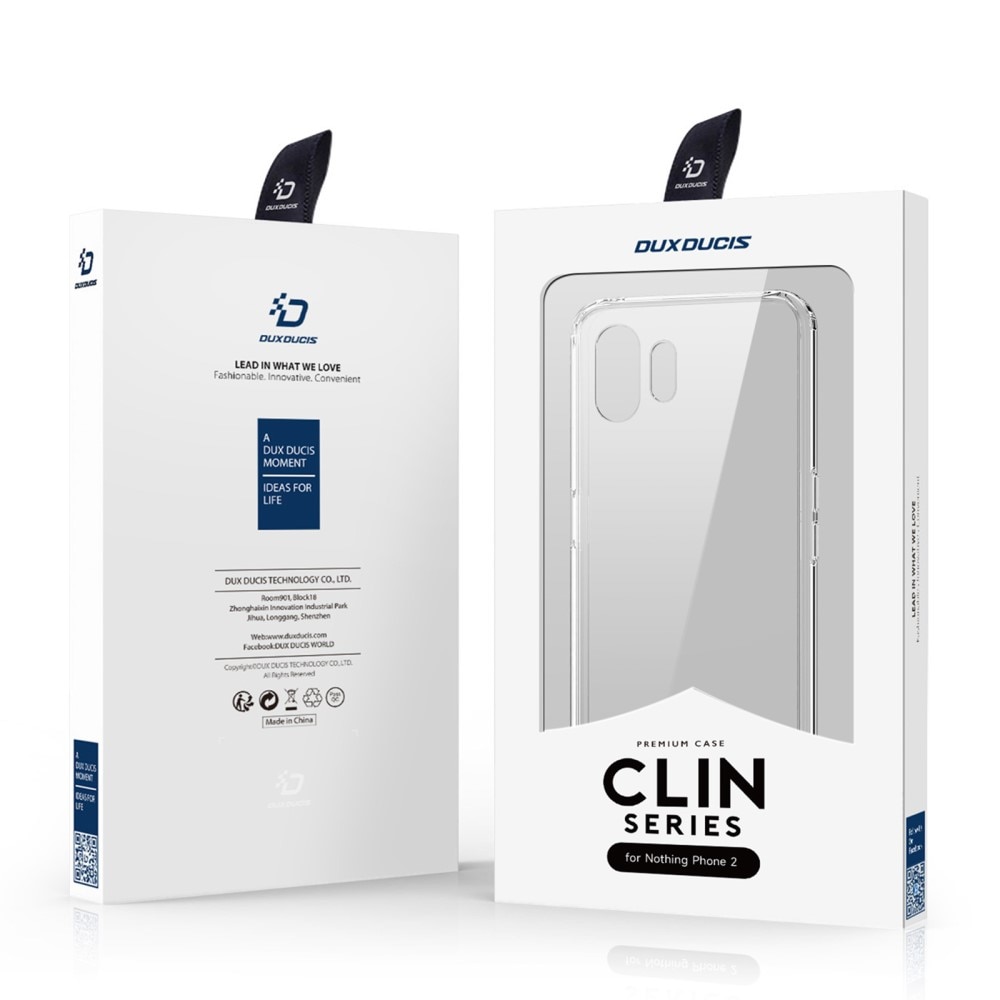 Clin Series Nothing Phone 2 - gennemsigtig