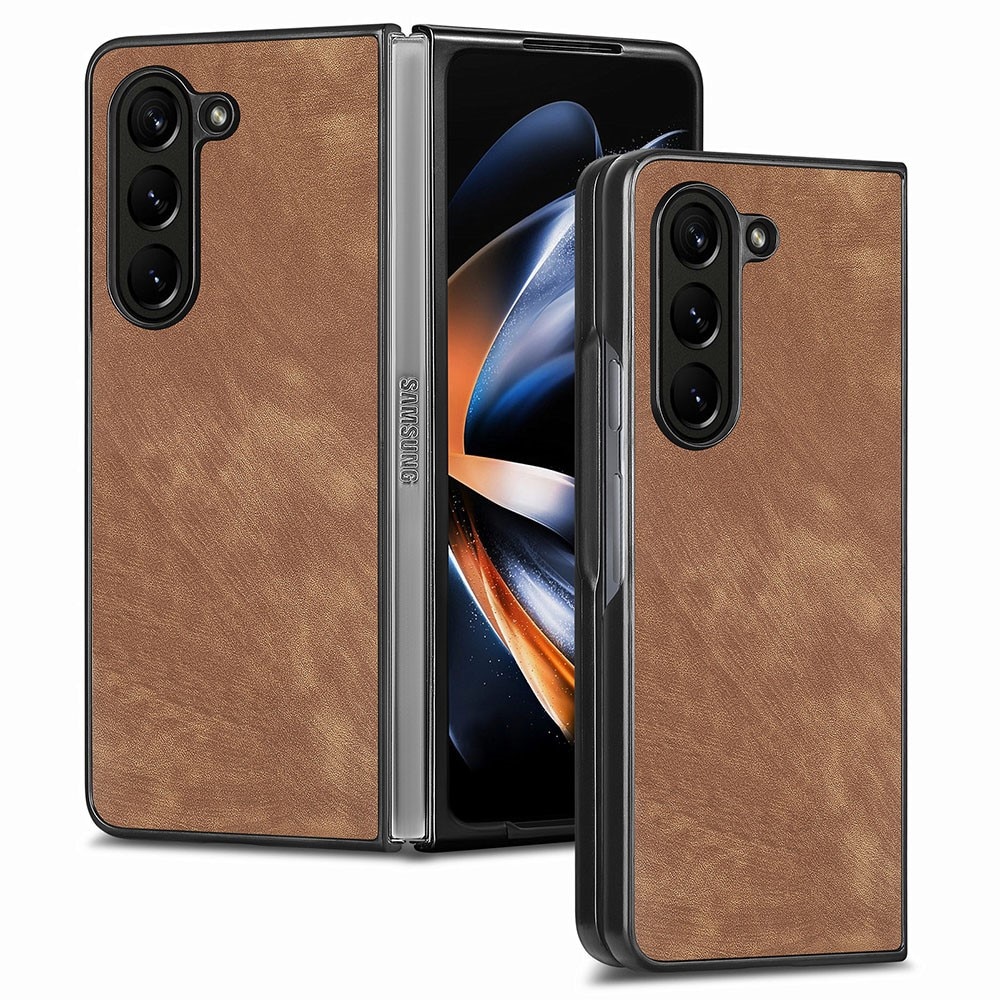 Lædercover Samsung Galaxy Z Fold 5 brun