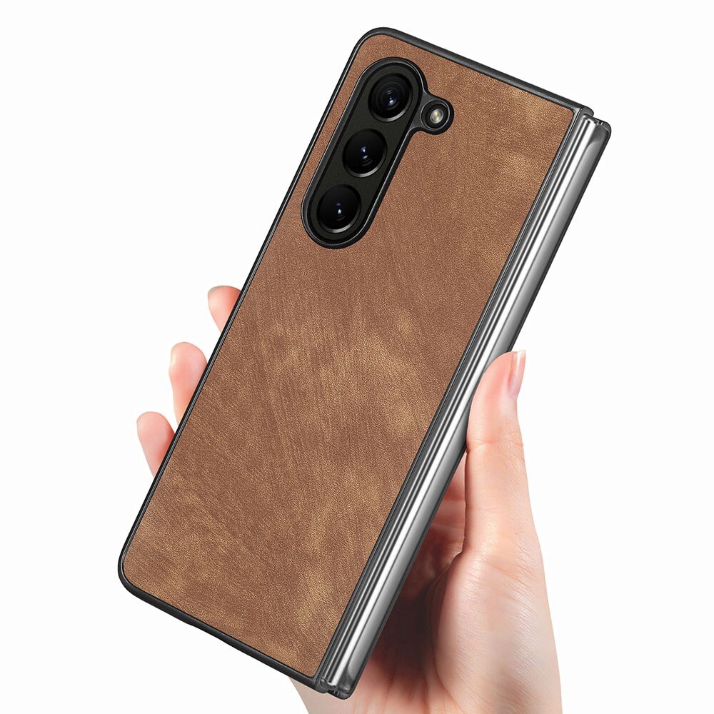 Lædercover Samsung Galaxy Z Fold 5 brun