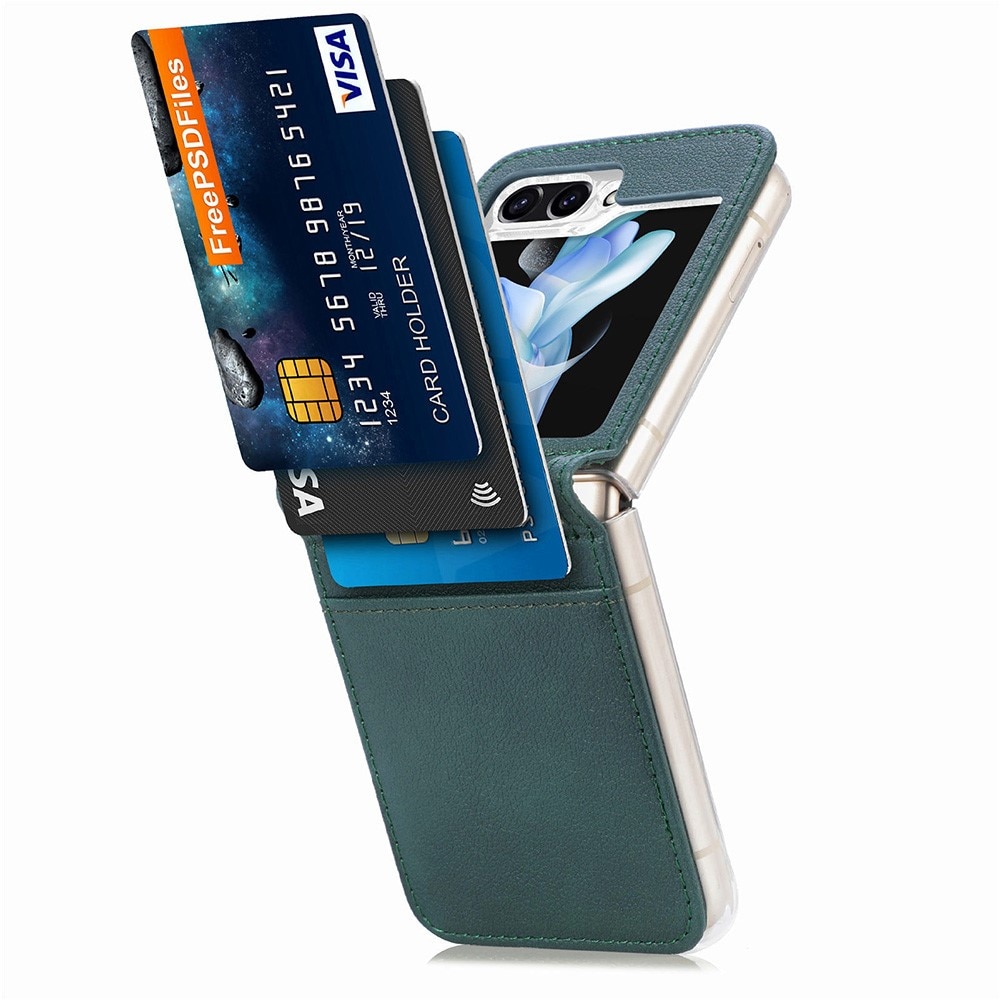 Slim Card Wallet Samsung Galaxy Z Flip 5 grøn