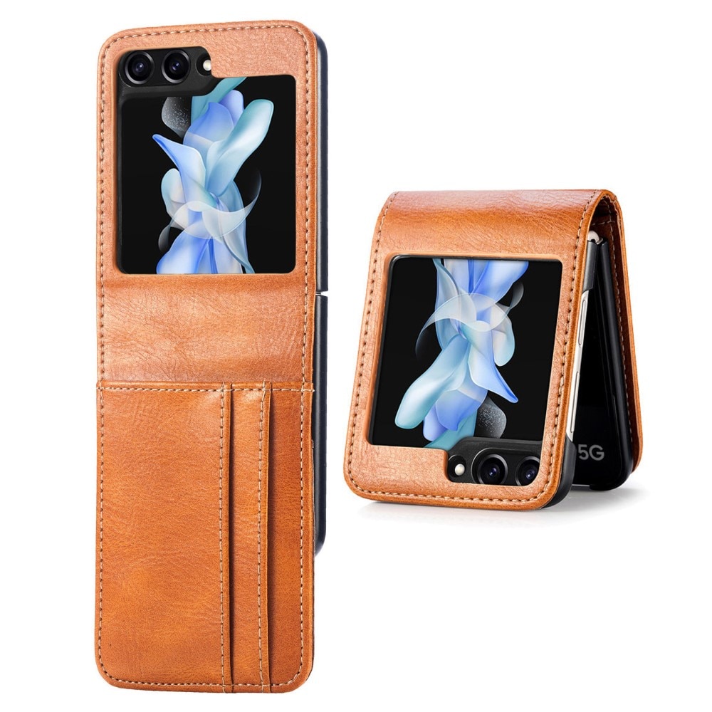 Mobiltaske Samsung Galaxy Z Flip 5 cognac