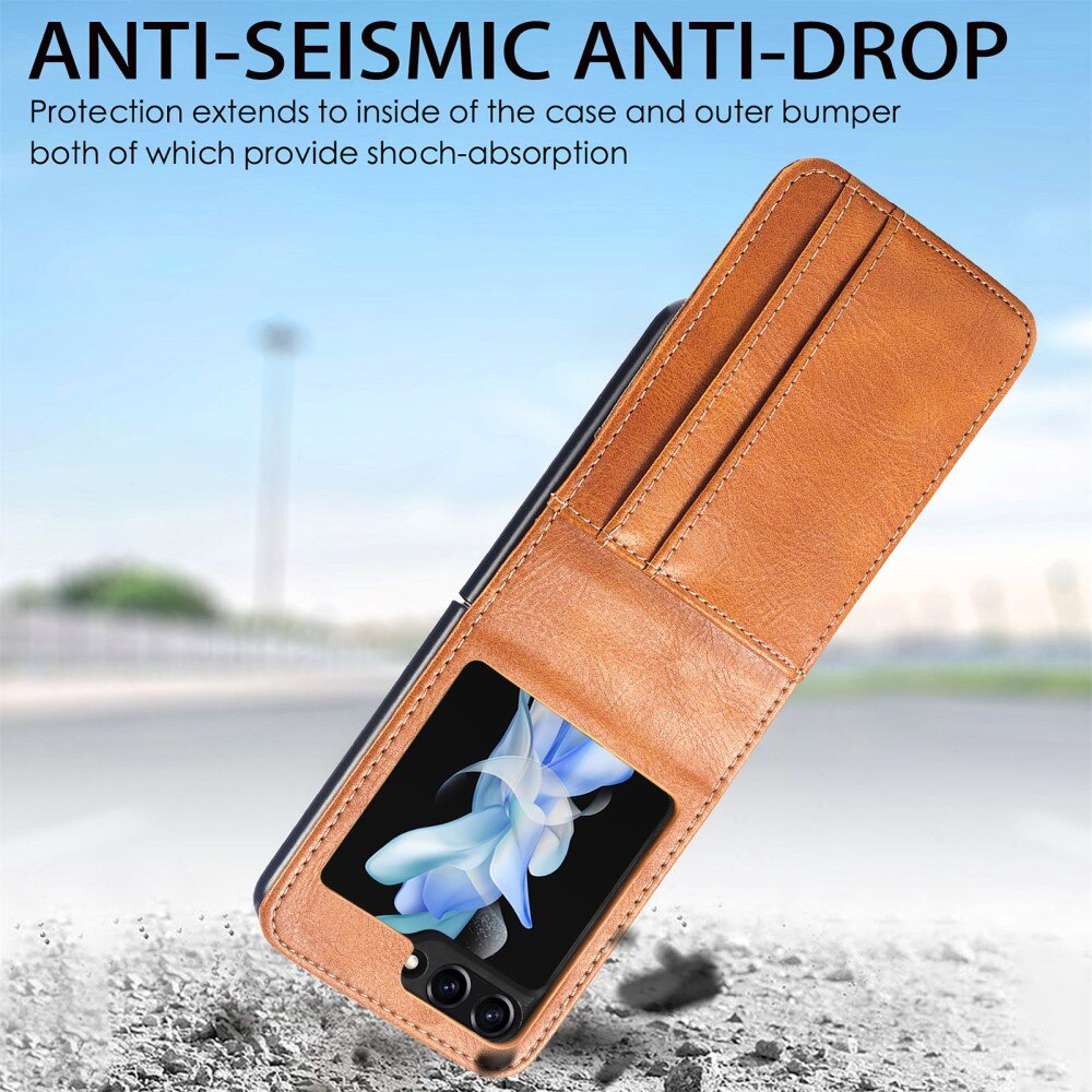 Mobiltaske Samsung Galaxy Z Flip 5 cognac