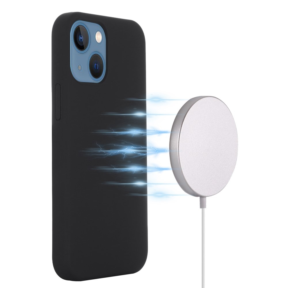 MagSafe Cover Silikone iPhone 15 sort