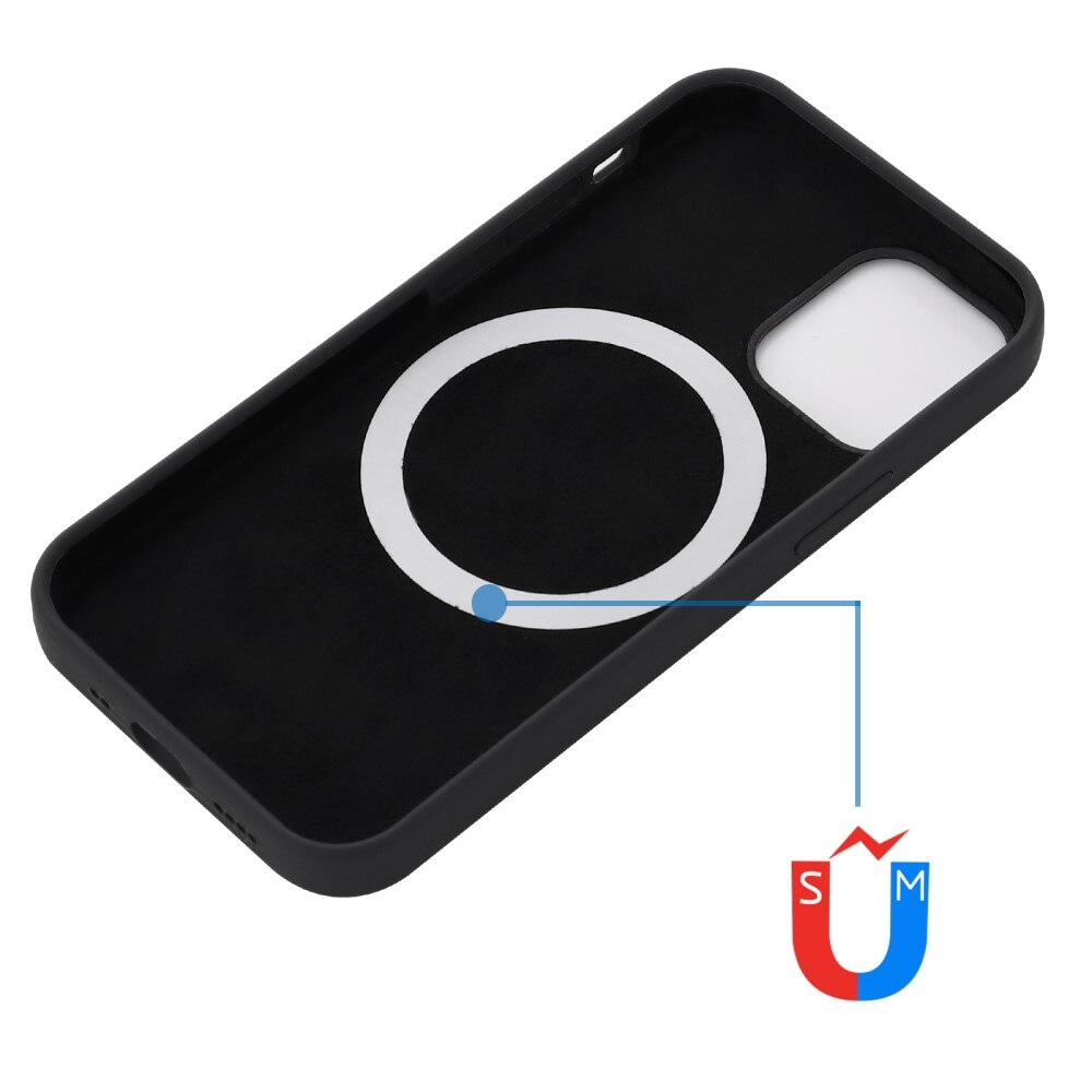 MagSafe Cover Silikone iPhone 15 sort