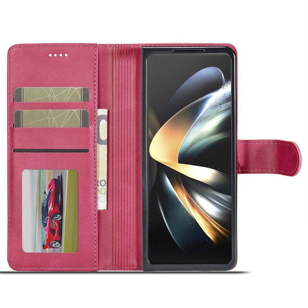 Tegnebogsetui Samsung Galaxy Z Fold 5 lyserød