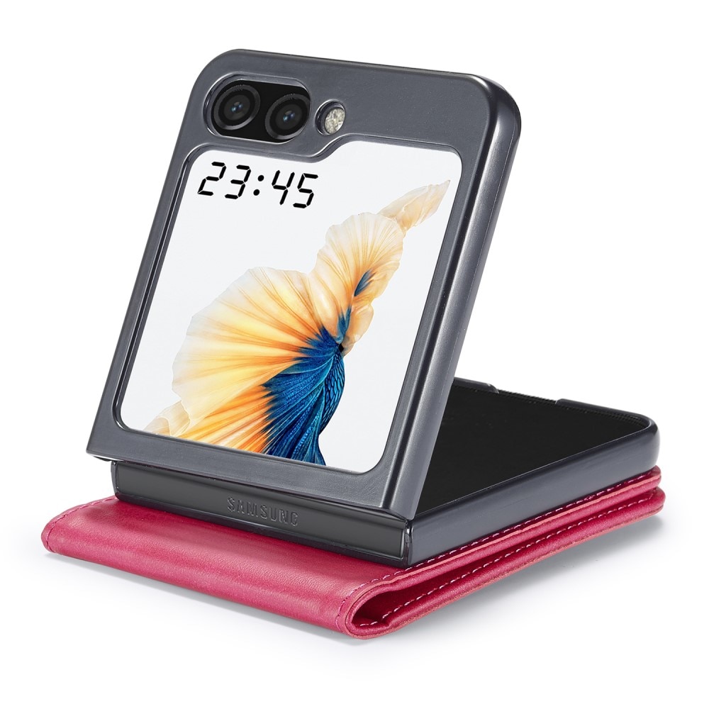 Tegnebogsetui Samsung Galaxy Z Flip 5 lyserød