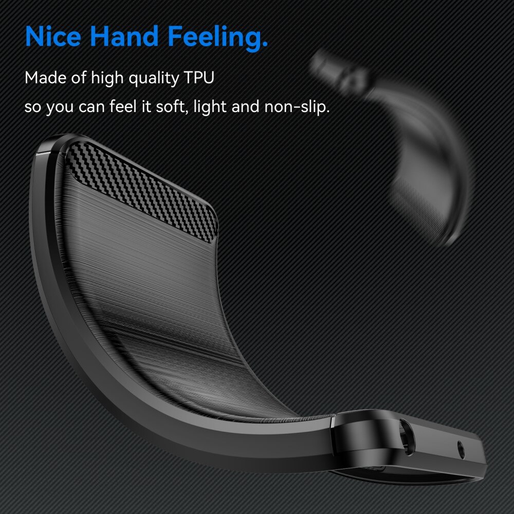 iPhone 15 Pro Max Cover TPU Brushed Sort